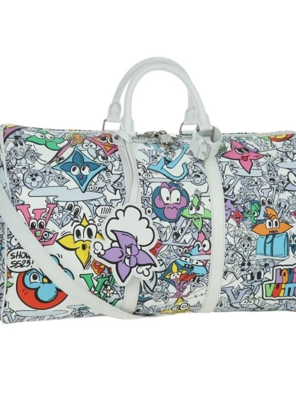 LOUIS VUITTON Monogram Comics Keepall Bandouliere 50 Bag